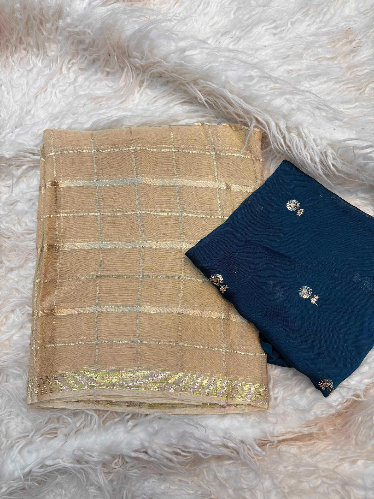 Pure Viscos Georgette Saree
