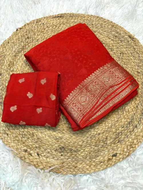 Abhinaya Pure Viscos Jacquard Saree