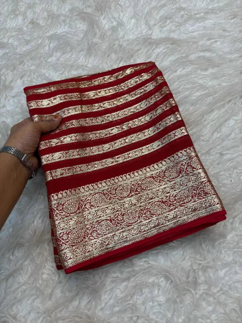 Advika Pure Viscos Georgette Saree