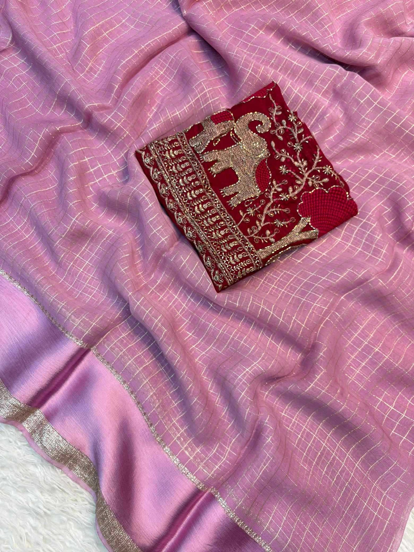 Pure Viscos Designer Saree