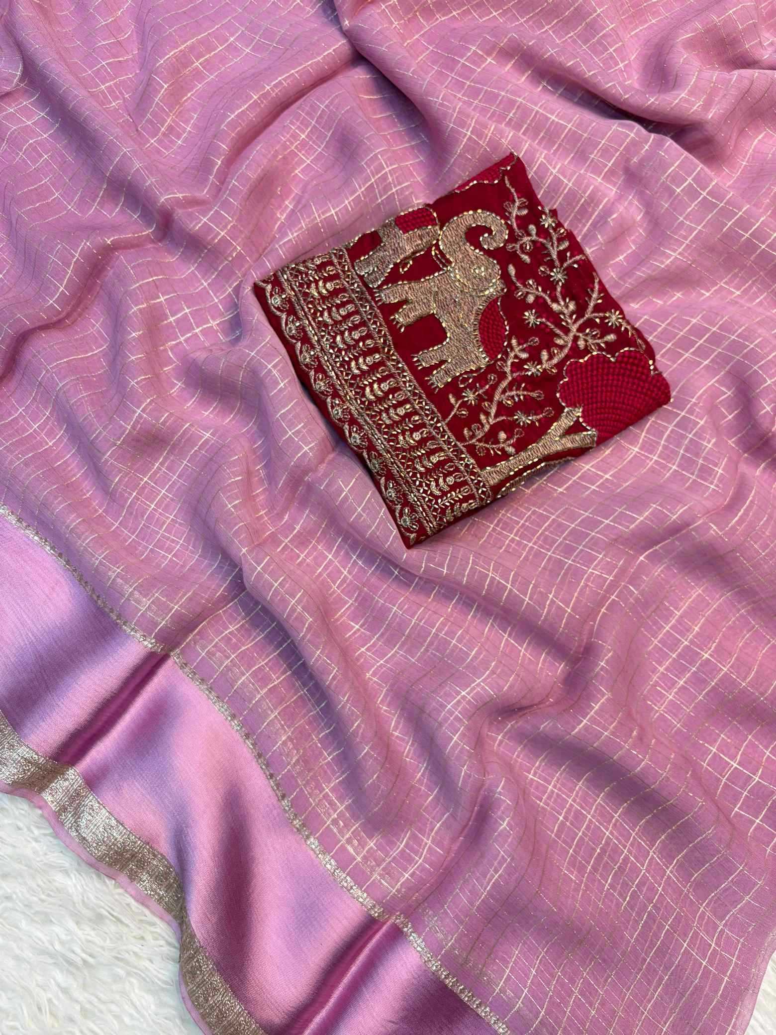 Pure Viscos Designer Saree