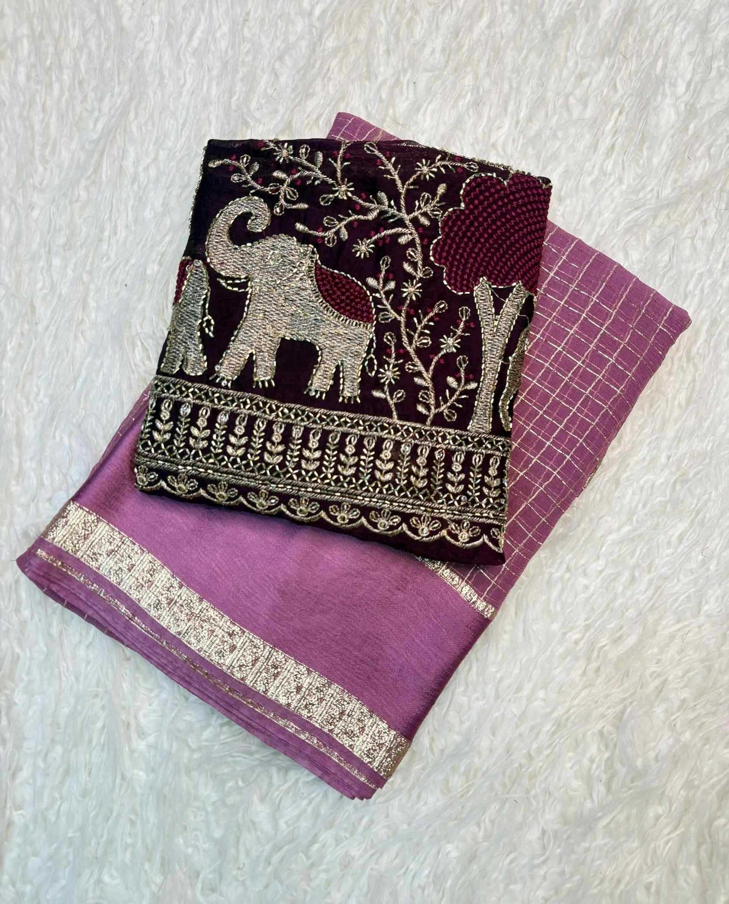 Pure Viscos Designer Saree