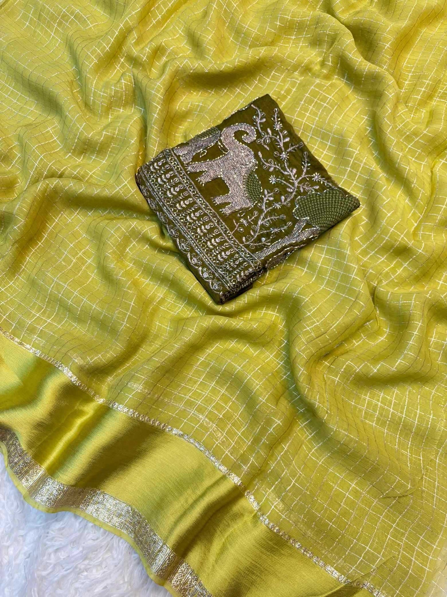 Pure Viscos Designer Saree