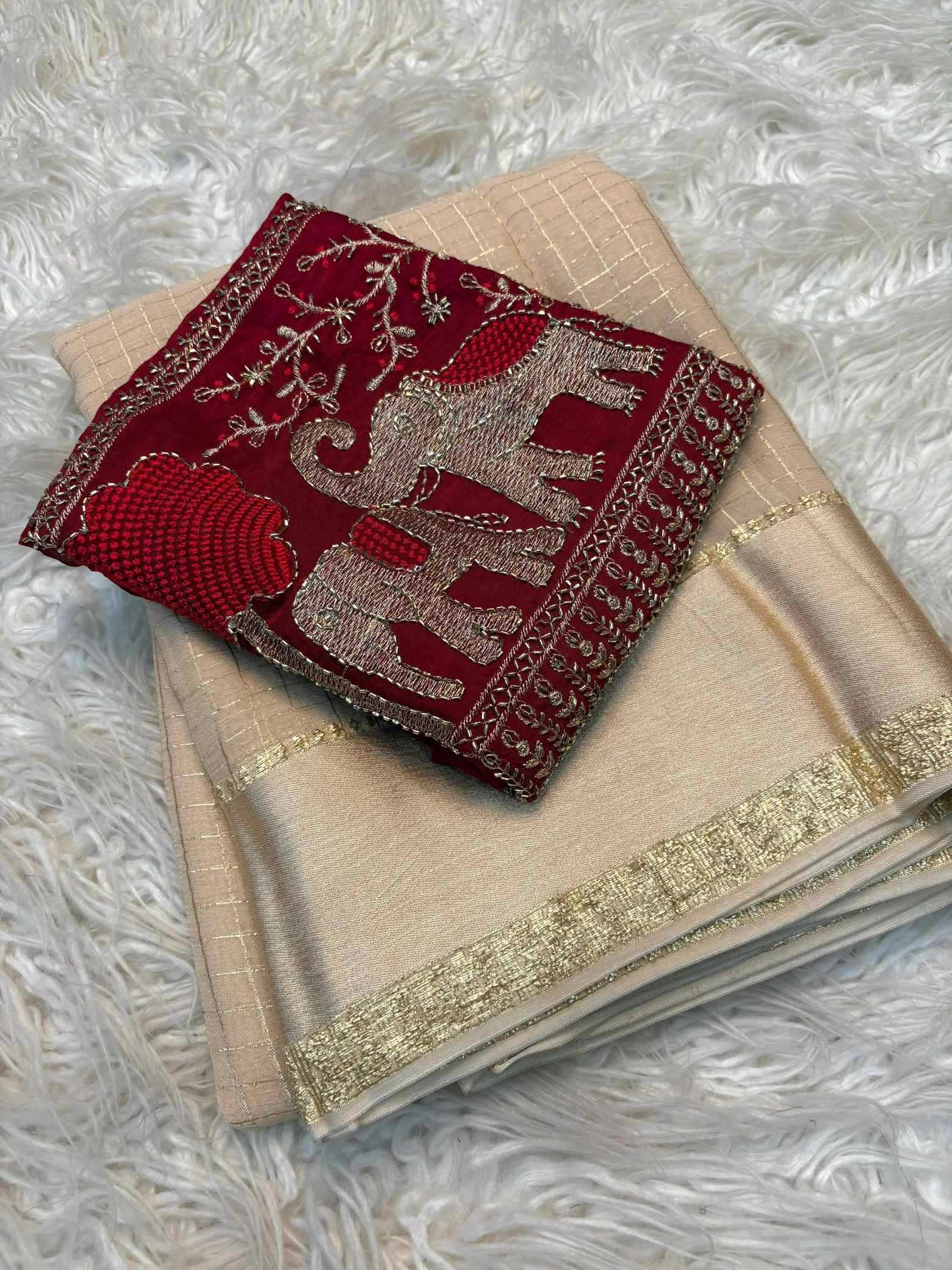 Pure Viscos Designer Saree