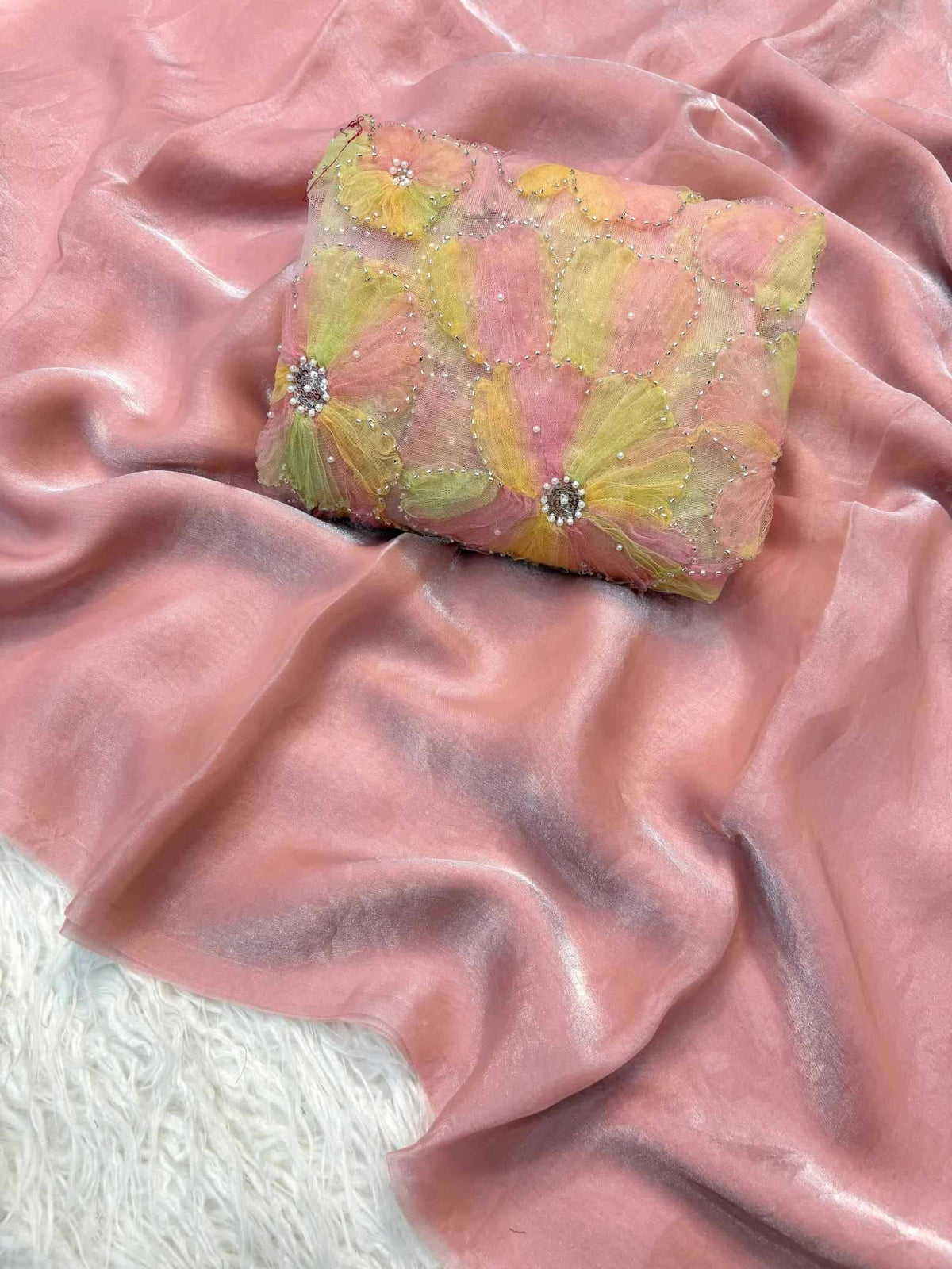 Satin Silk Soft Saree