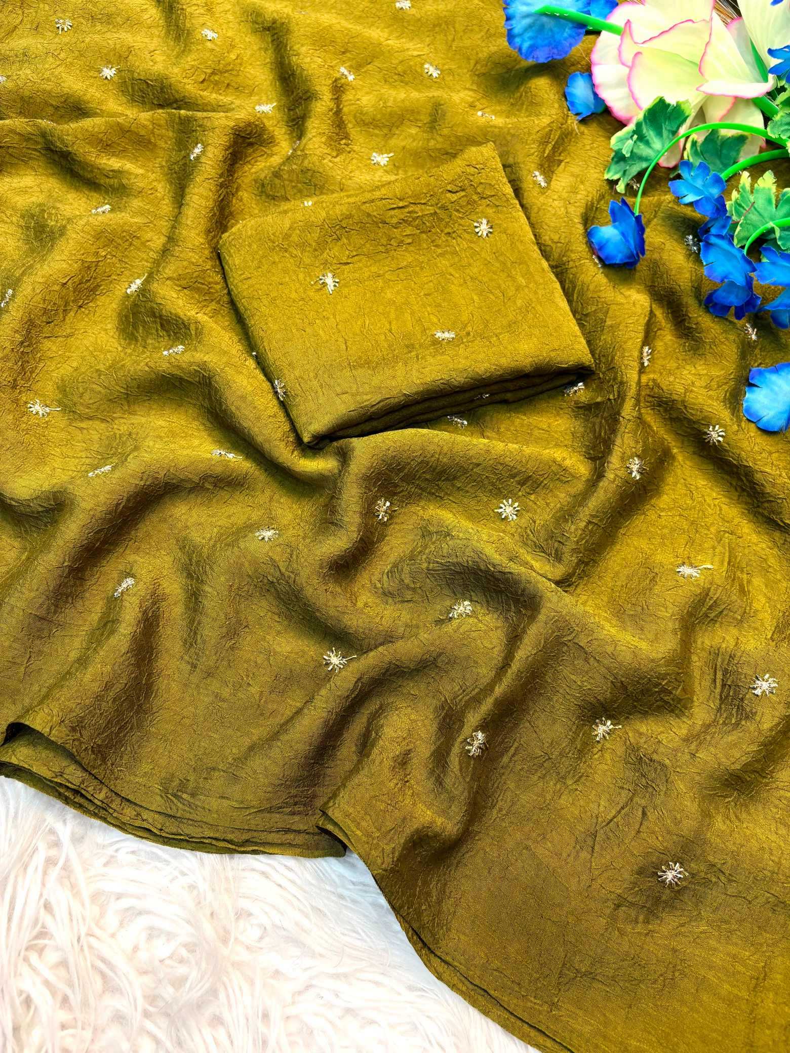 Soft Cursh Designer Saree