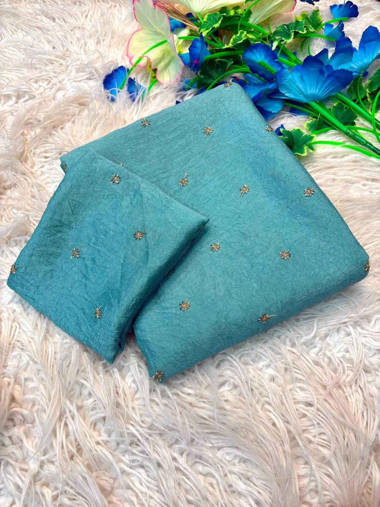 Soft Cursh Designer Saree