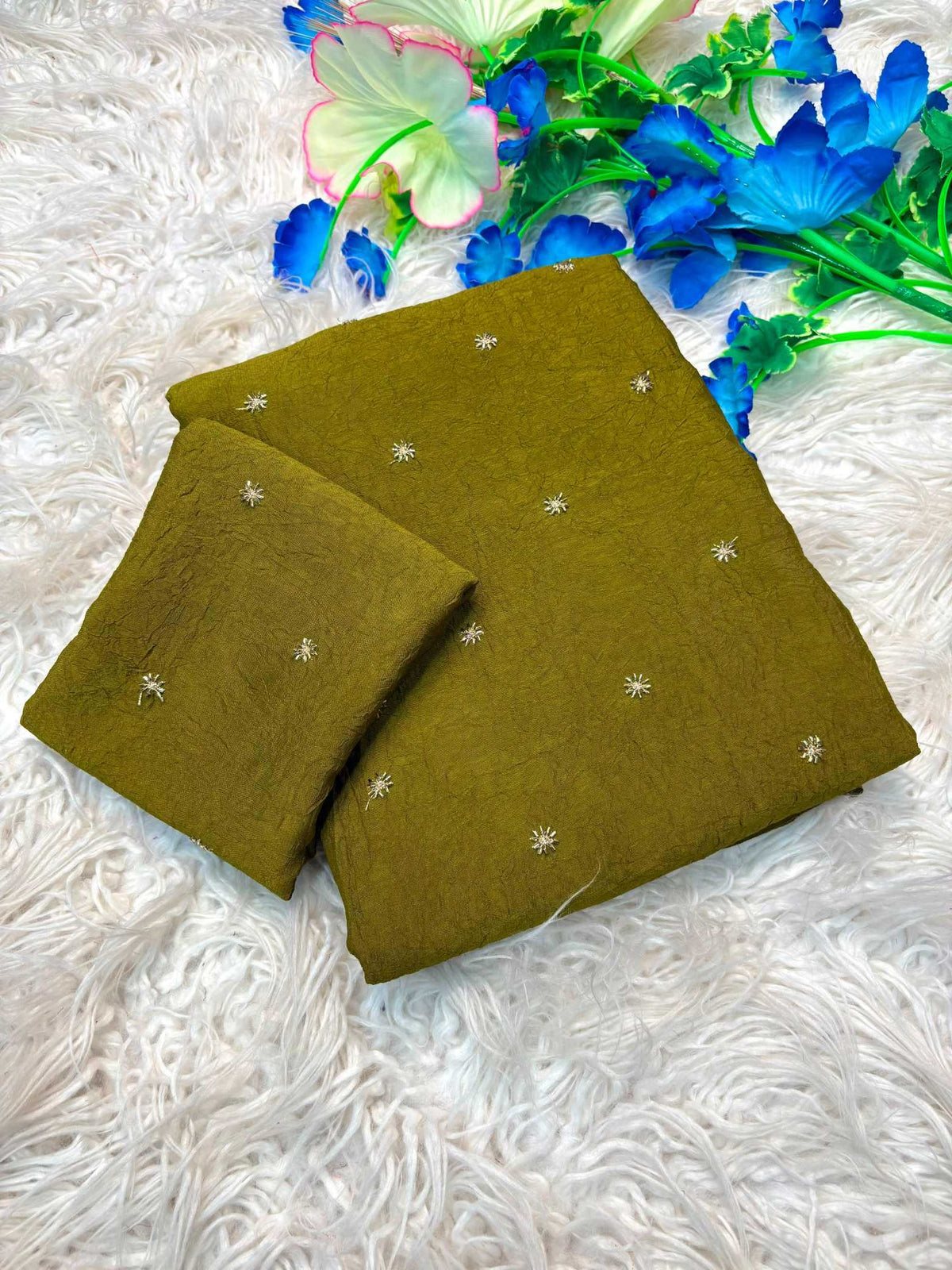 Soft Cursh Designer Saree