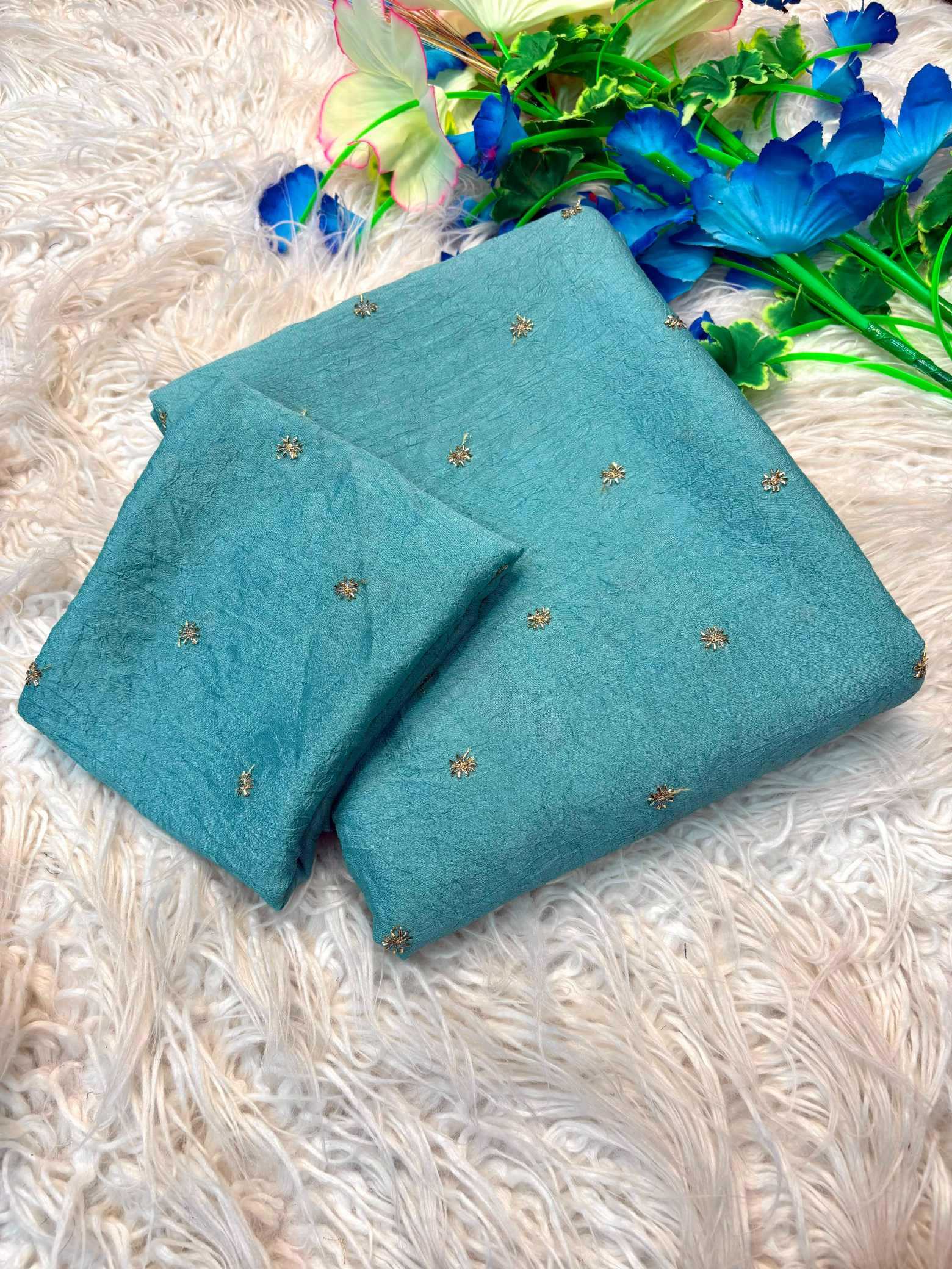 Soft Cursh Designer Saree
