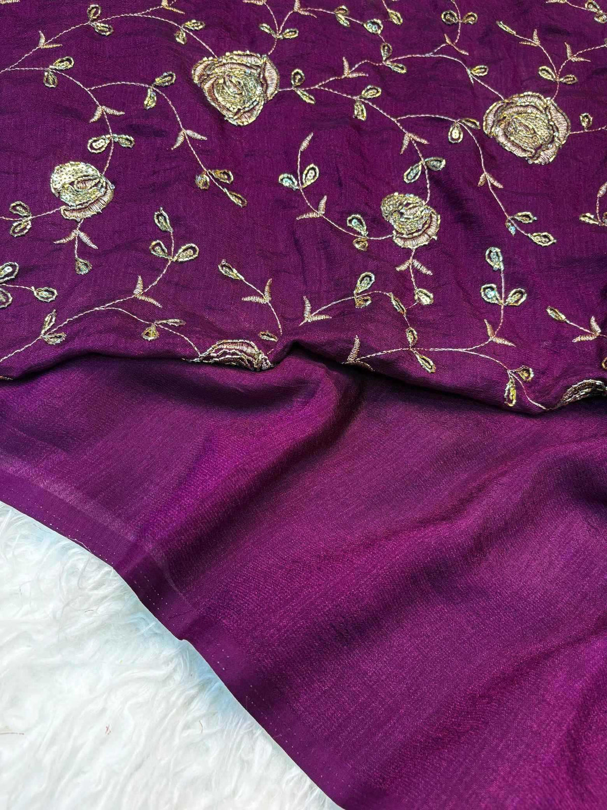 Ditya Rose Silk Party Wear Saree