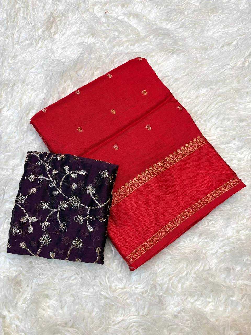 Russian Silk Jacquard Saree