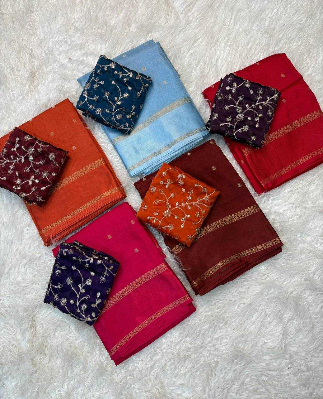 Russian Silk Jacquard Saree