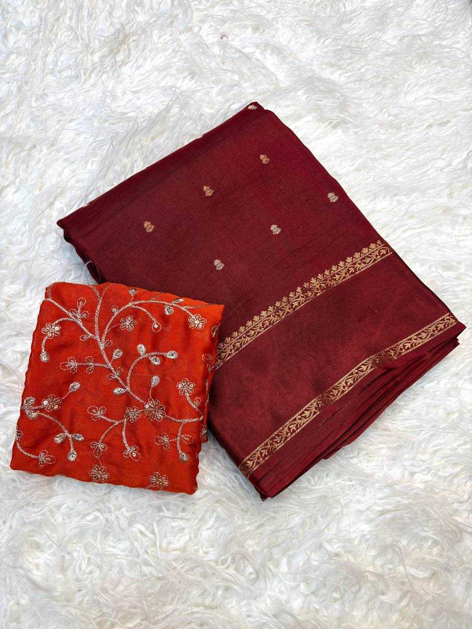 Russian Silk Jacquard Saree