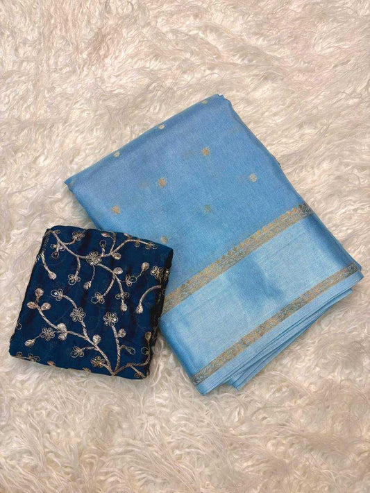 Russian Silk Jacquard Saree