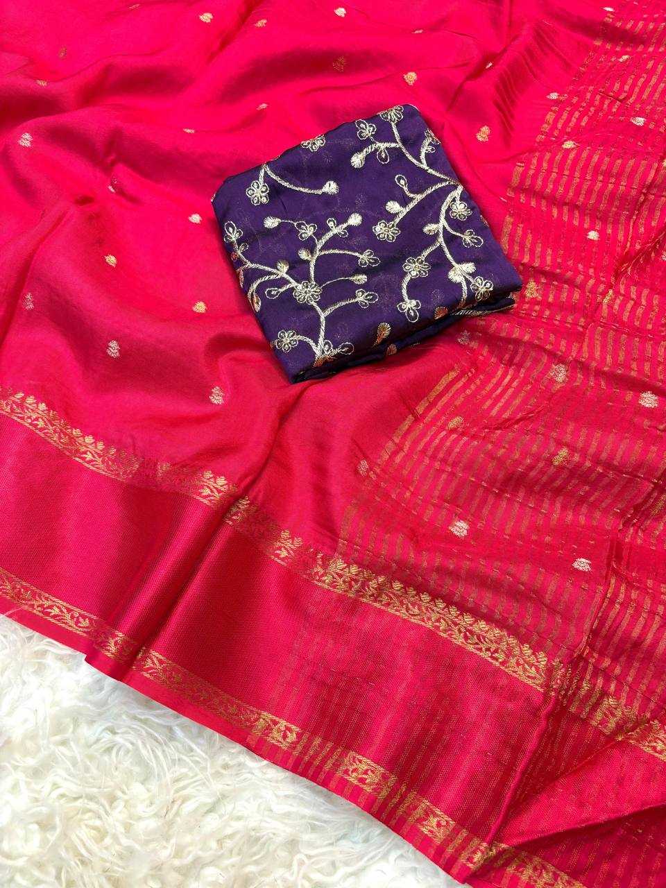 Russian Silk Jacquard Saree