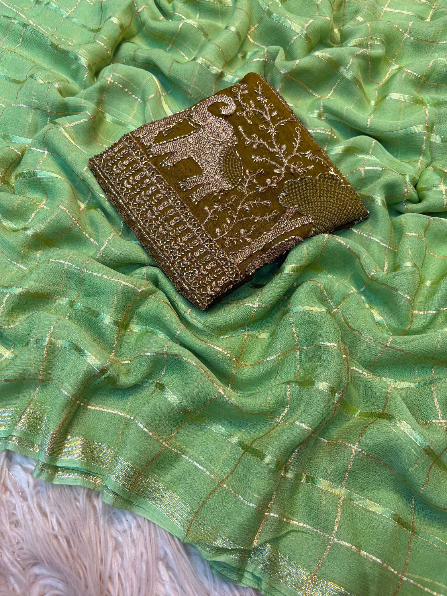 Pure Viscos Designer Saree