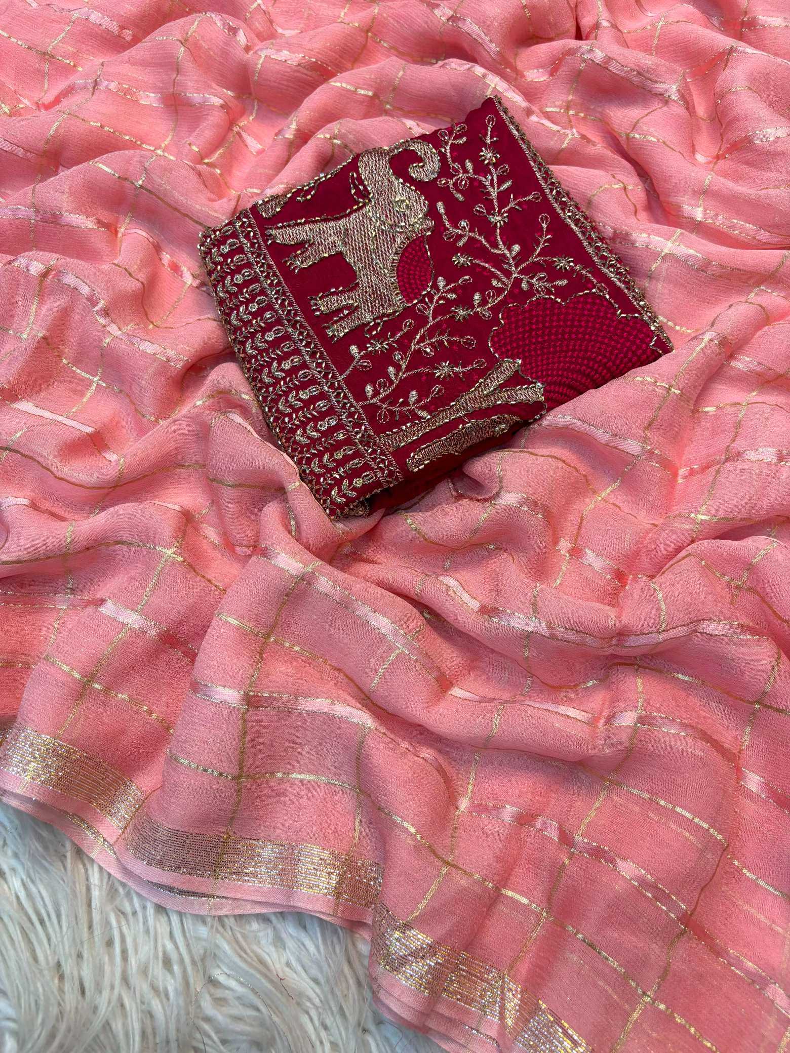 Pure Viscos Designer Saree