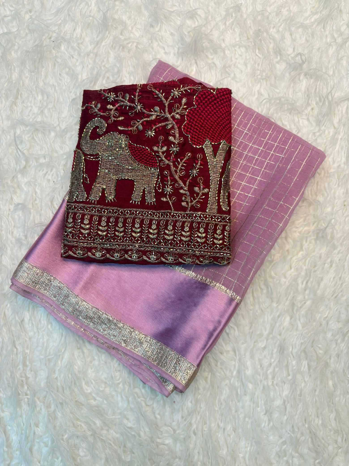 Epic Chex Pure Viscos Designer Saree