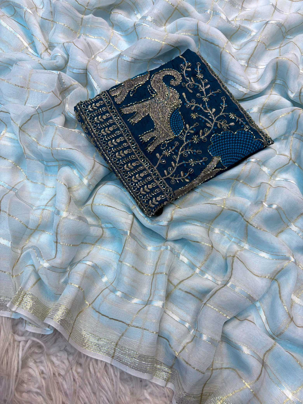 Pure Viscos Designer Saree