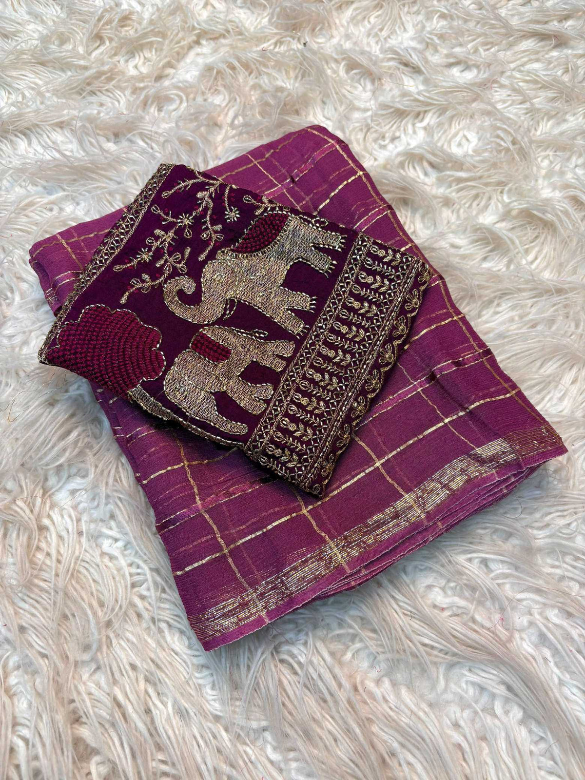 Pure Viscos Designer Saree