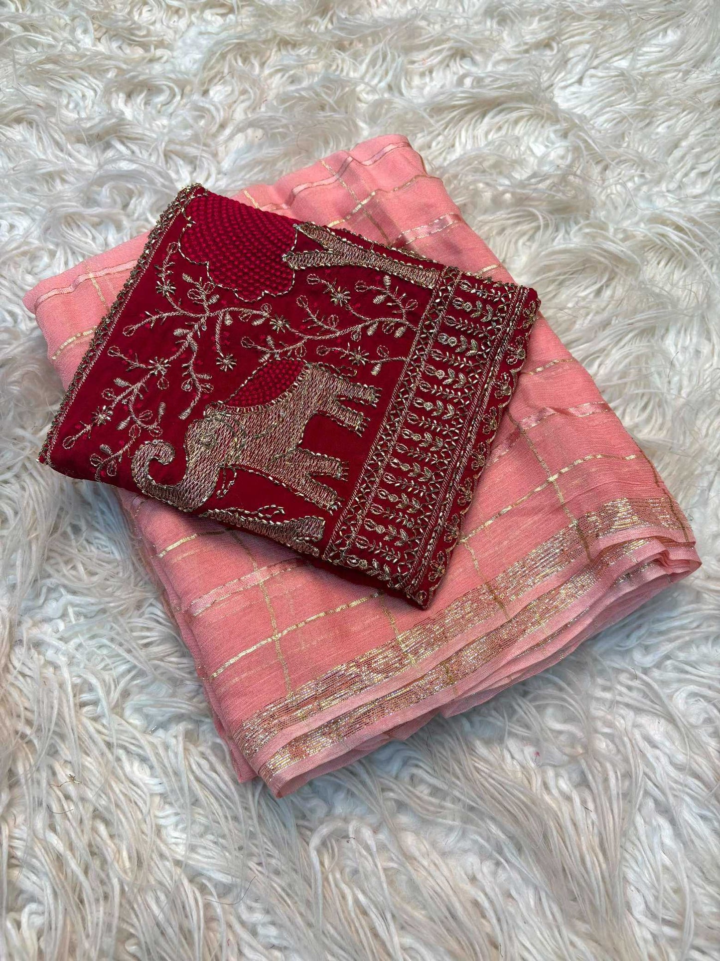 Pure Viscos Designer Saree