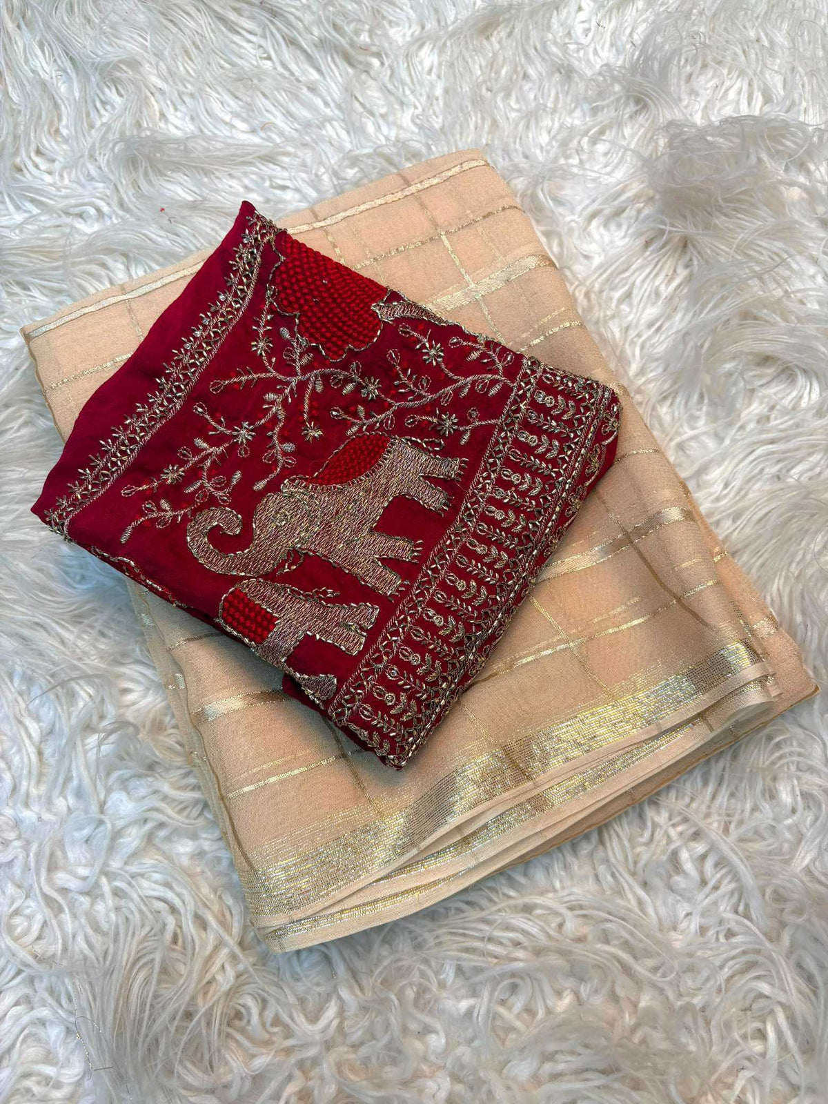 Pure Viscos Designer Saree