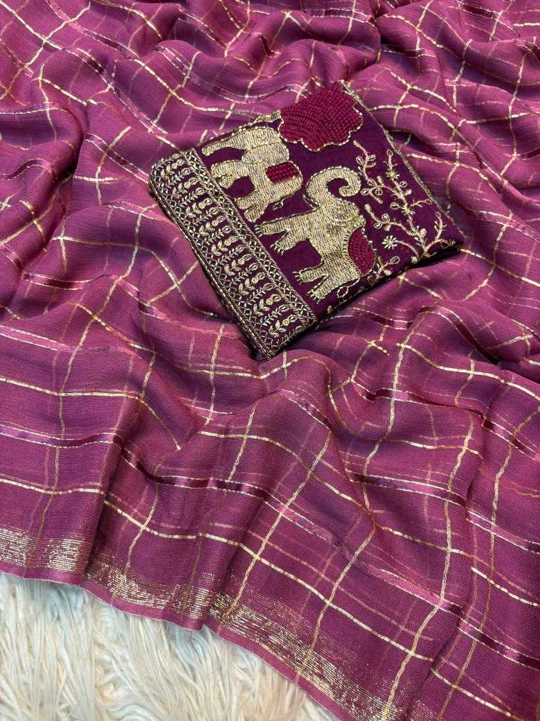 Pure Viscos Designer Saree