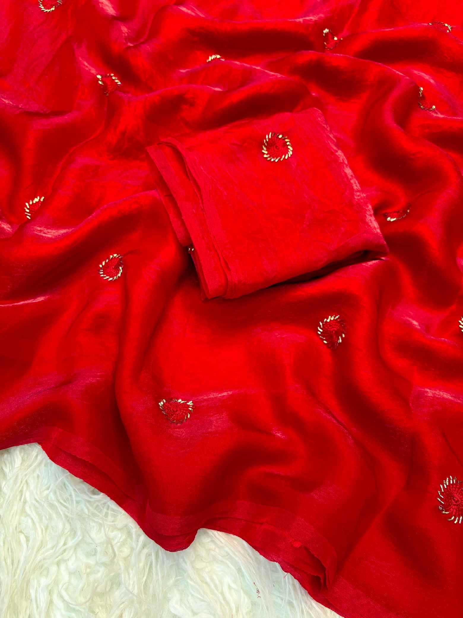 Satin Designer Saree