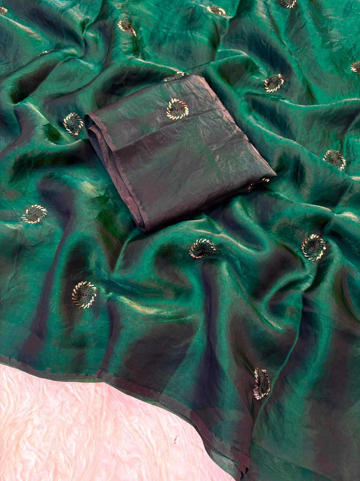 Satin Designer Saree