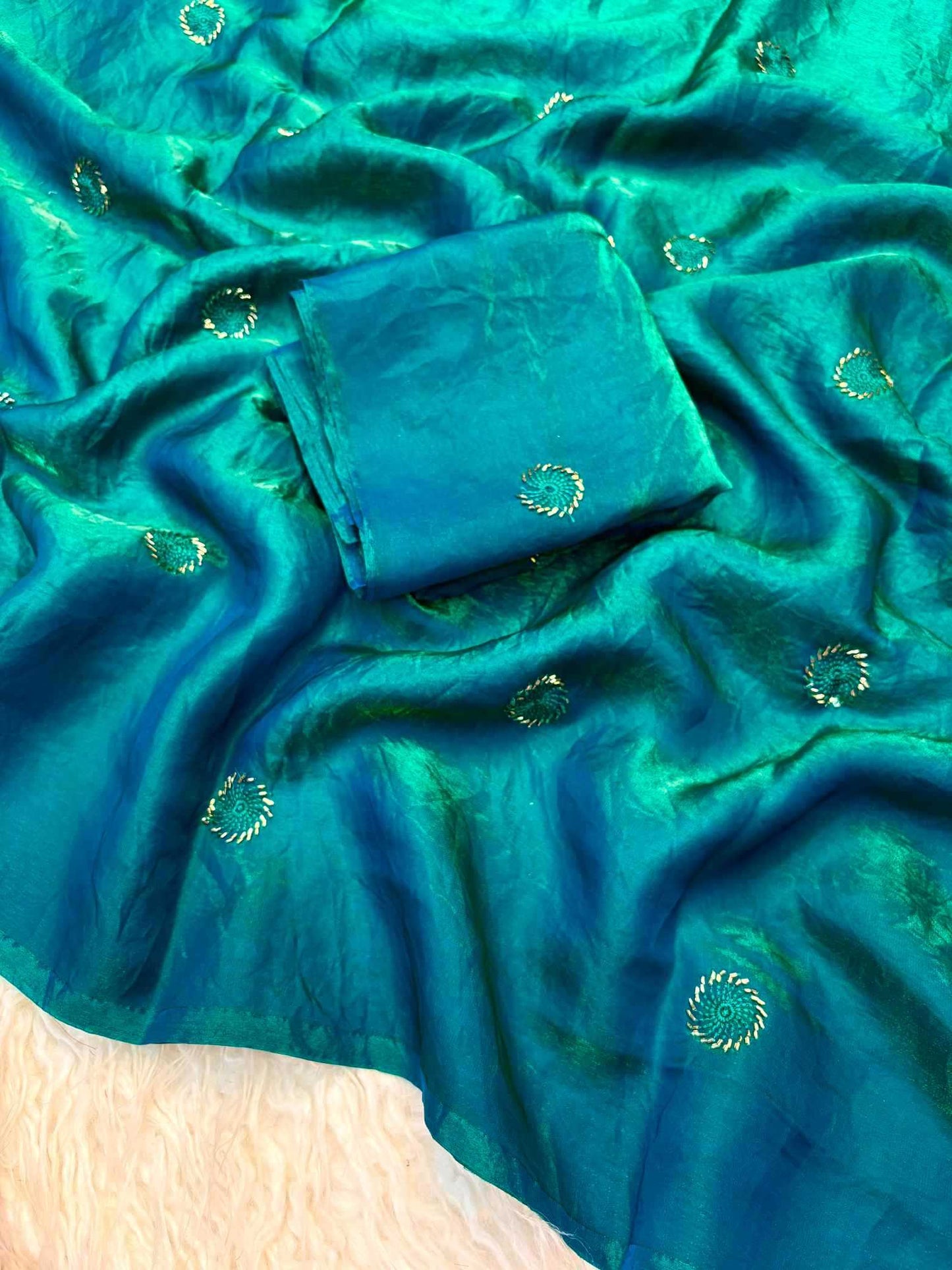 Satin Designer Saree