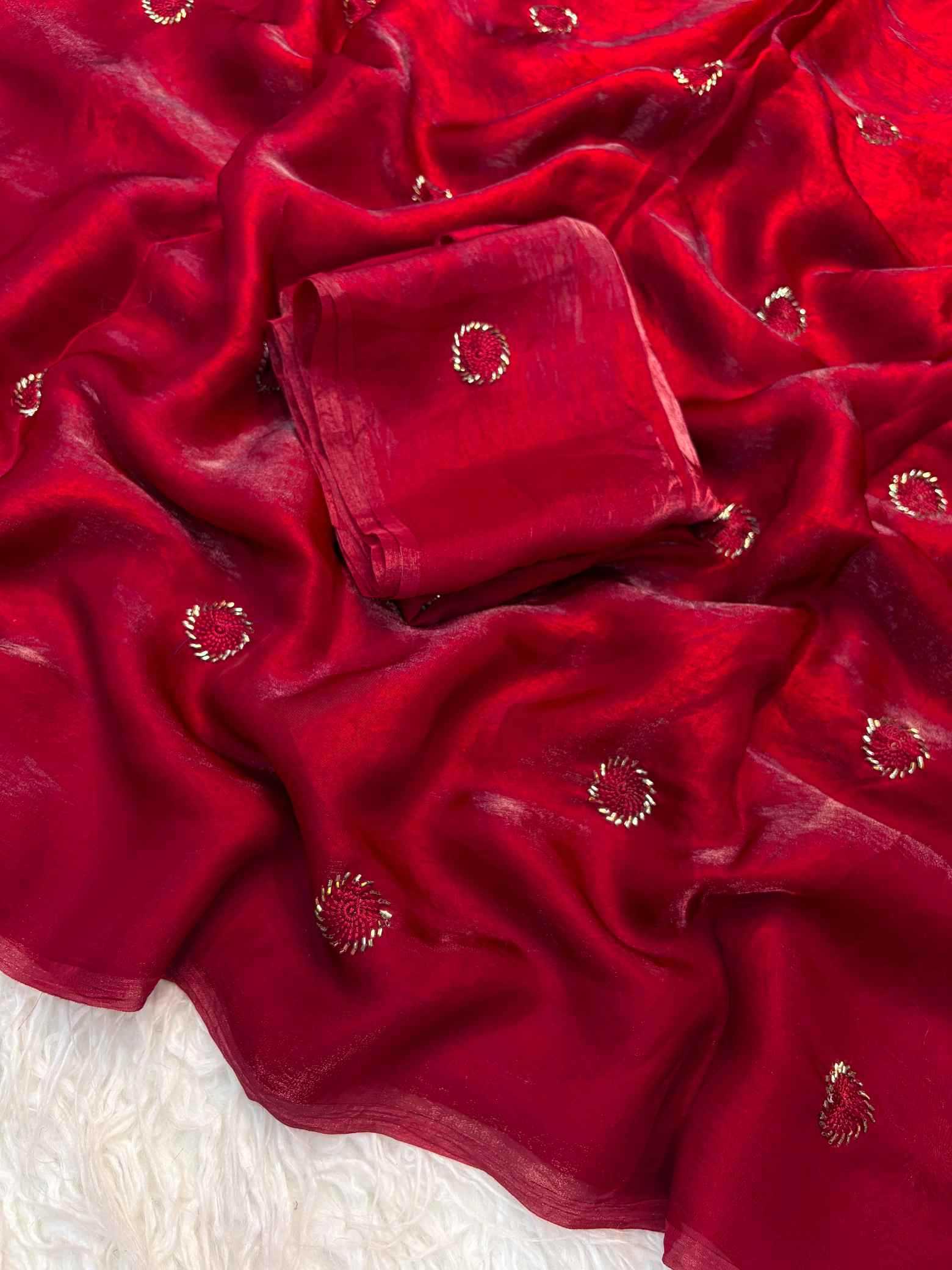 Satin Designer Saree