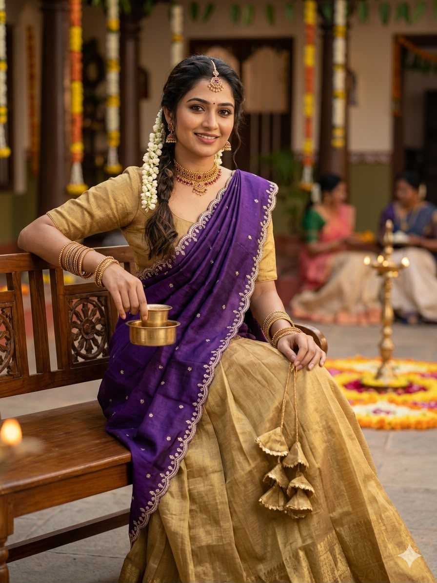 Tissue Silk Designer Lehenga