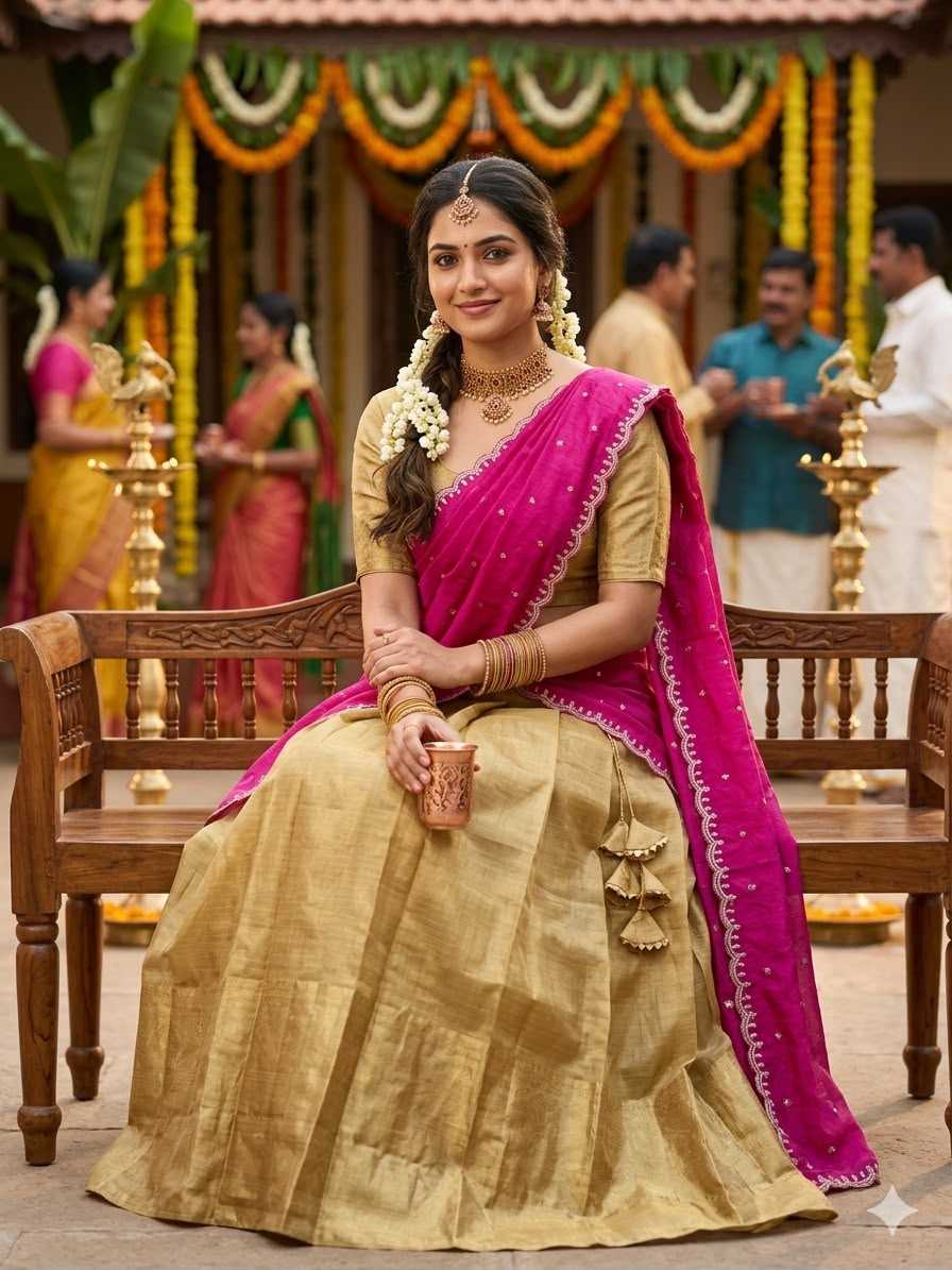 Tissue Silk Designer Lehenga