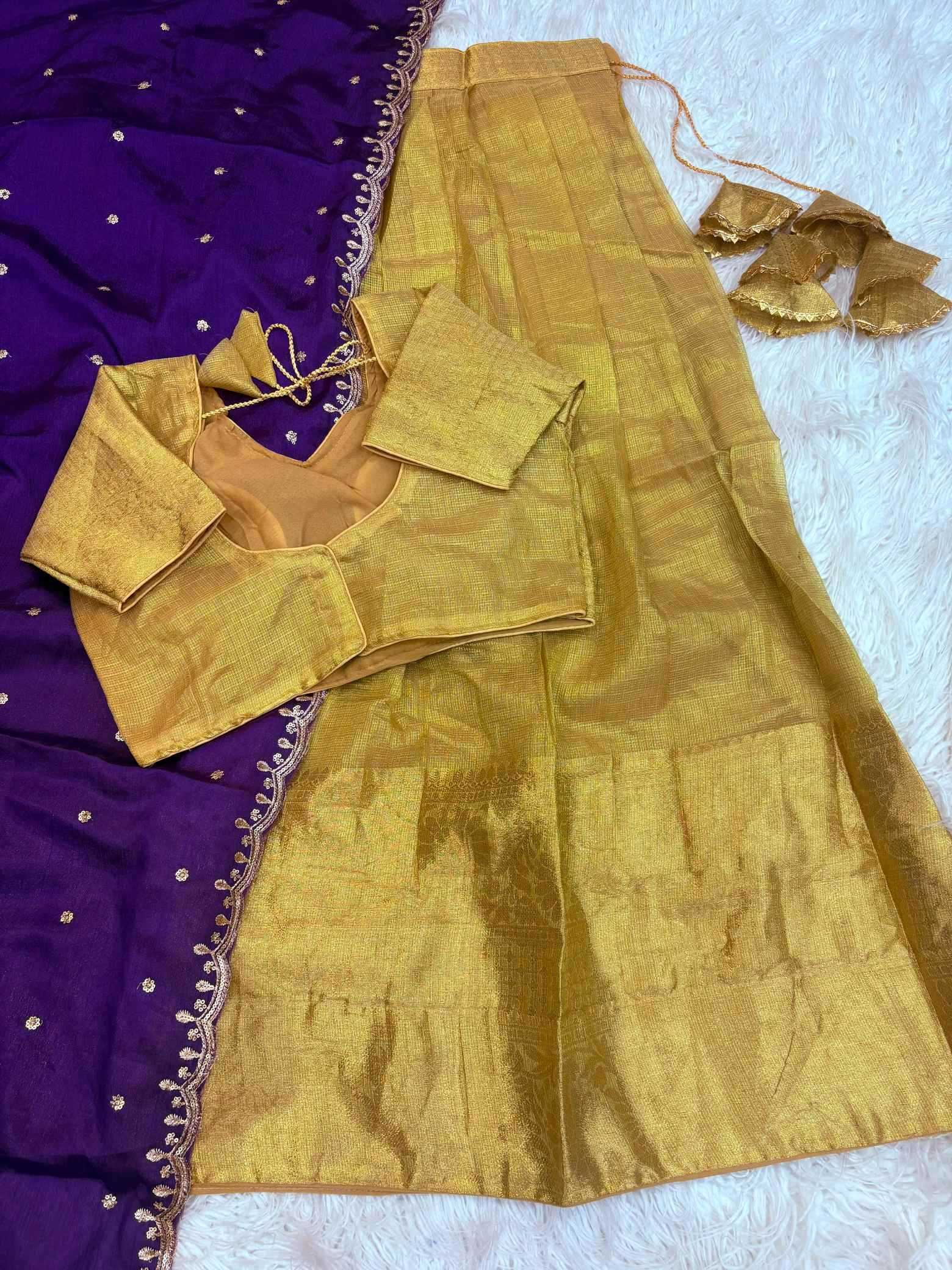 Tissue Silk Designer Lehenga