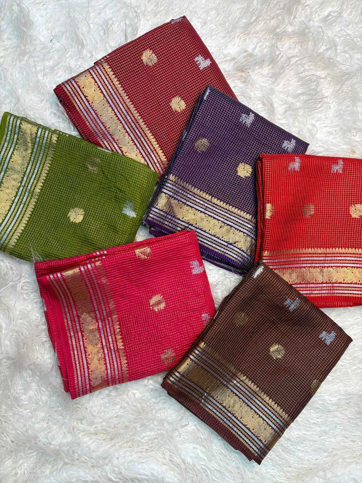 Golden Silver Soft Dola Designer Saree