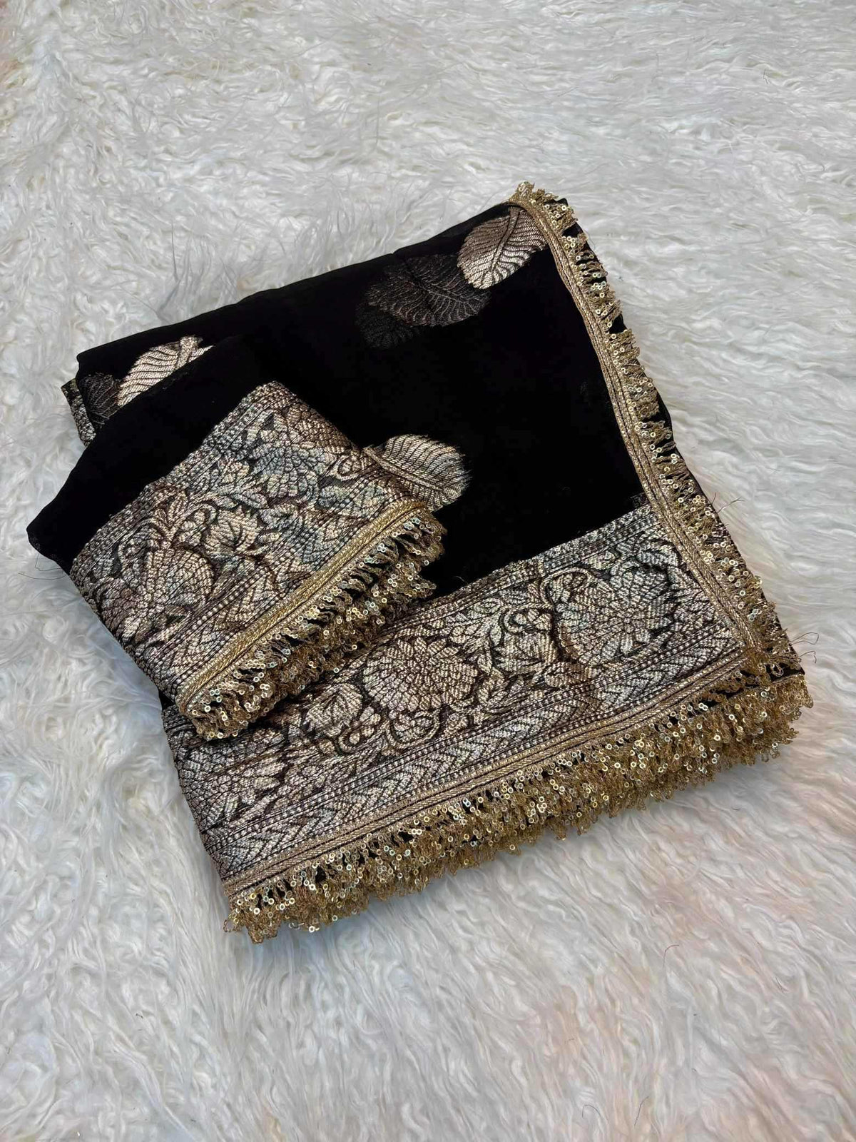 Pure Viscos Georgette Saree
