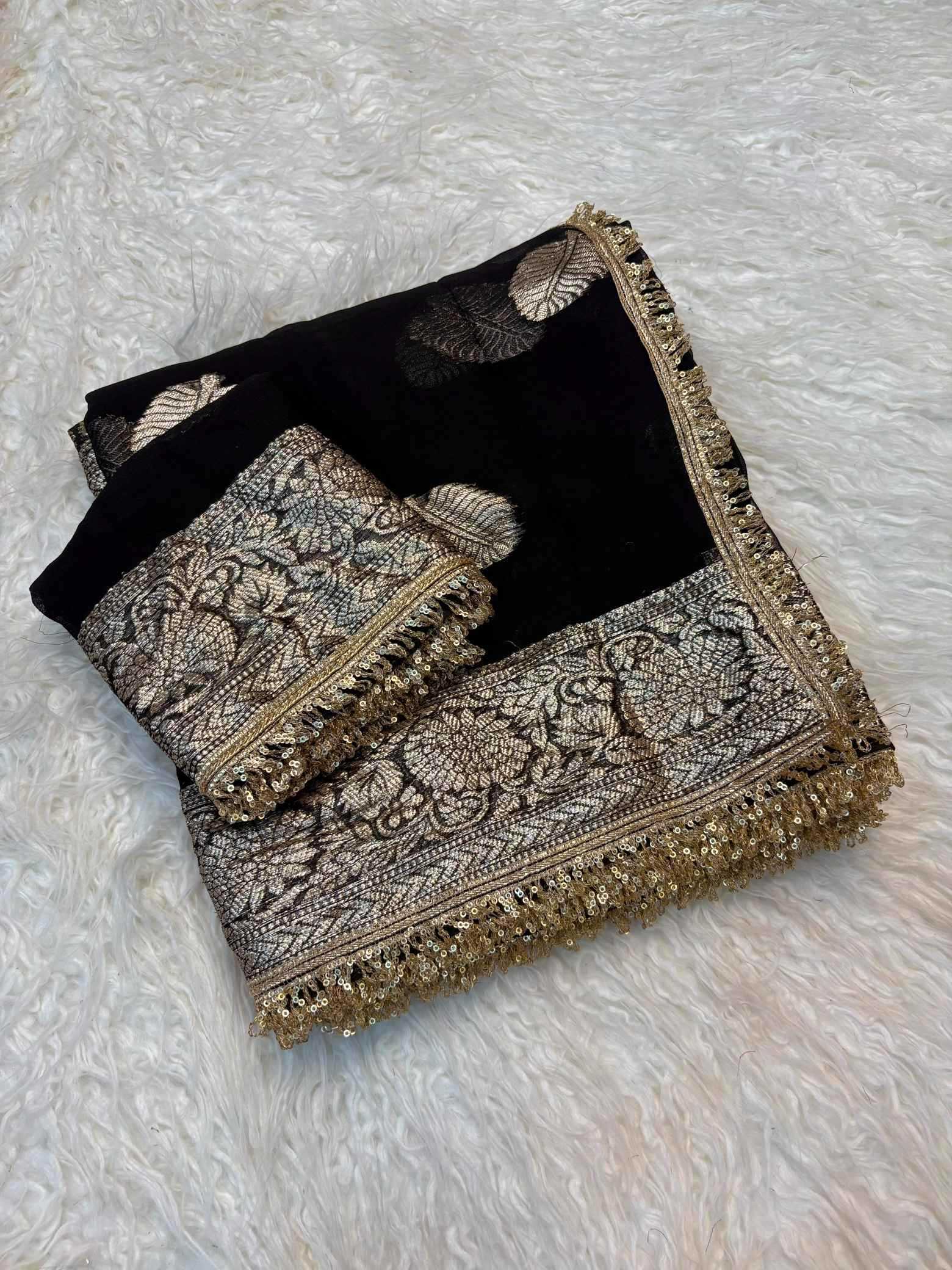 Pure Viscos Georgette Saree