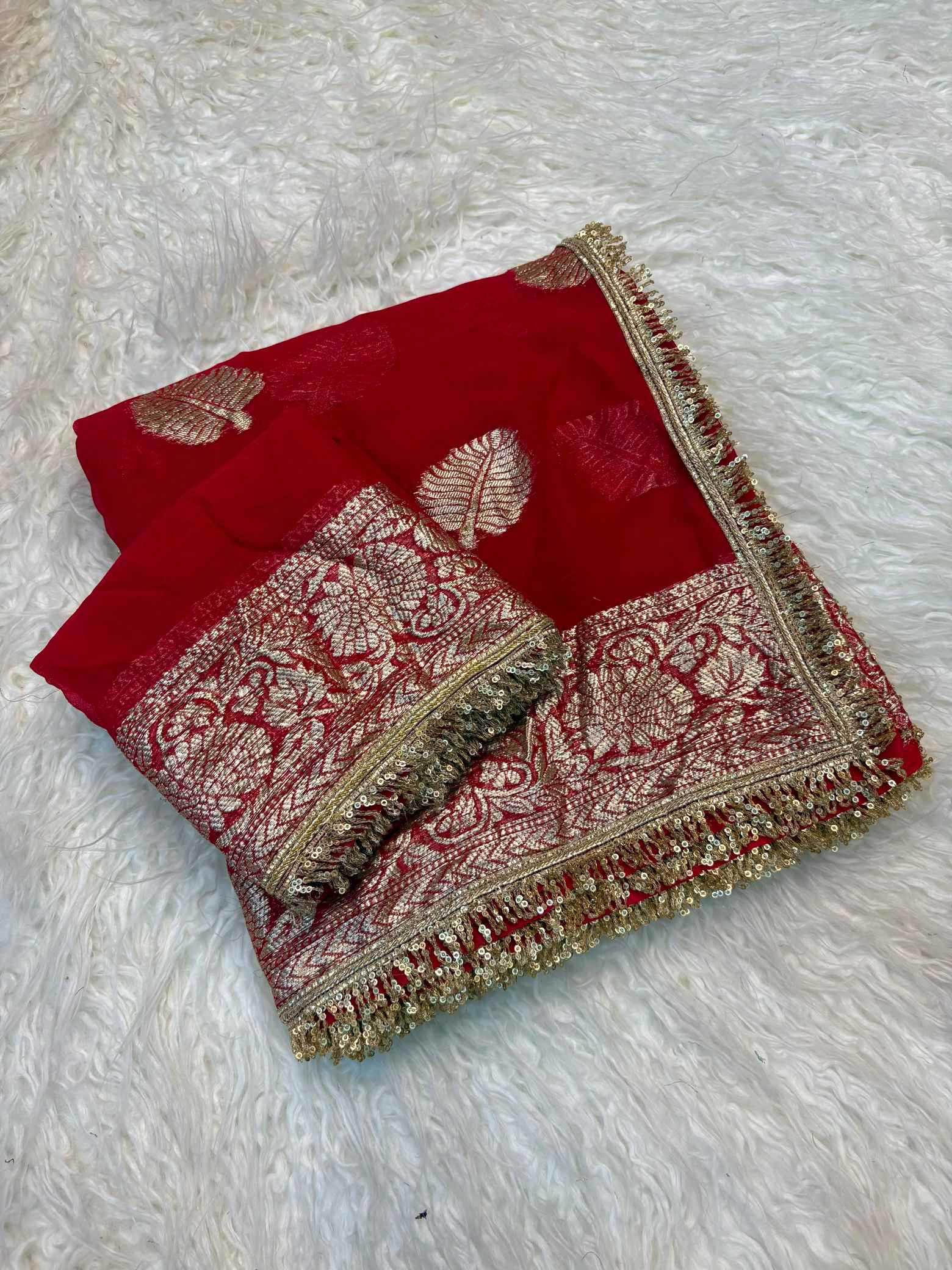 Pure Viscos Georgette Saree