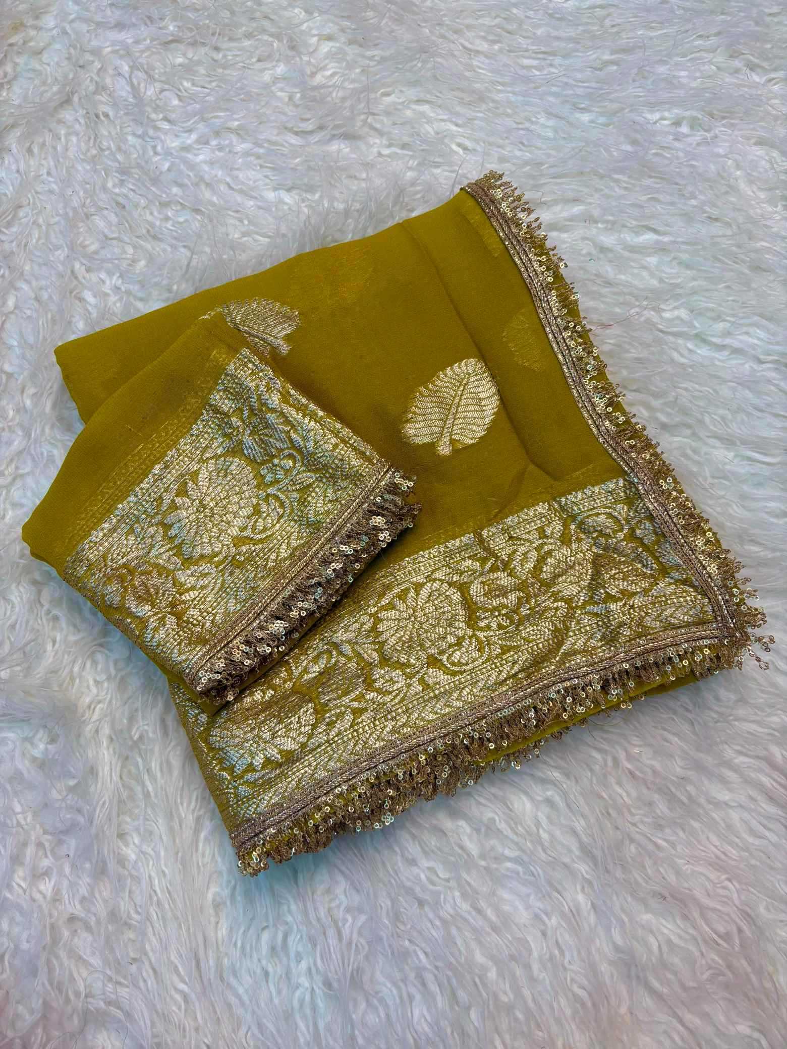 Pure Viscos Georgette Saree