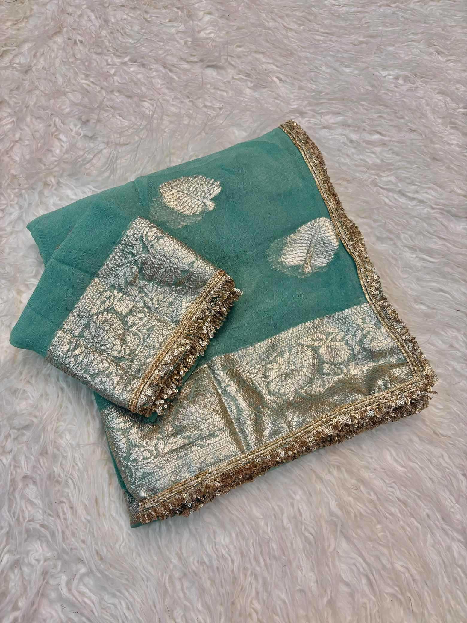 Pure Viscos Georgette Saree