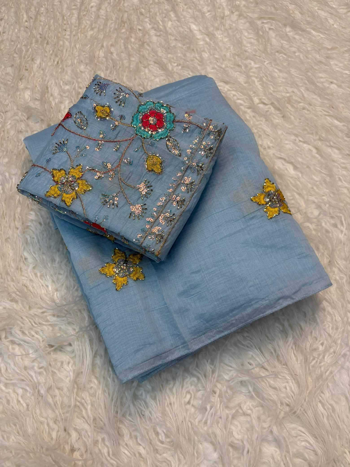 Mul Cotton Designer Saree