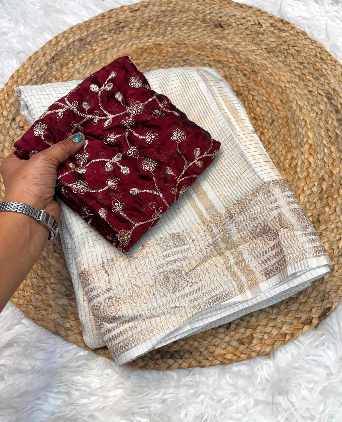 Soft Dola Designer Saree
