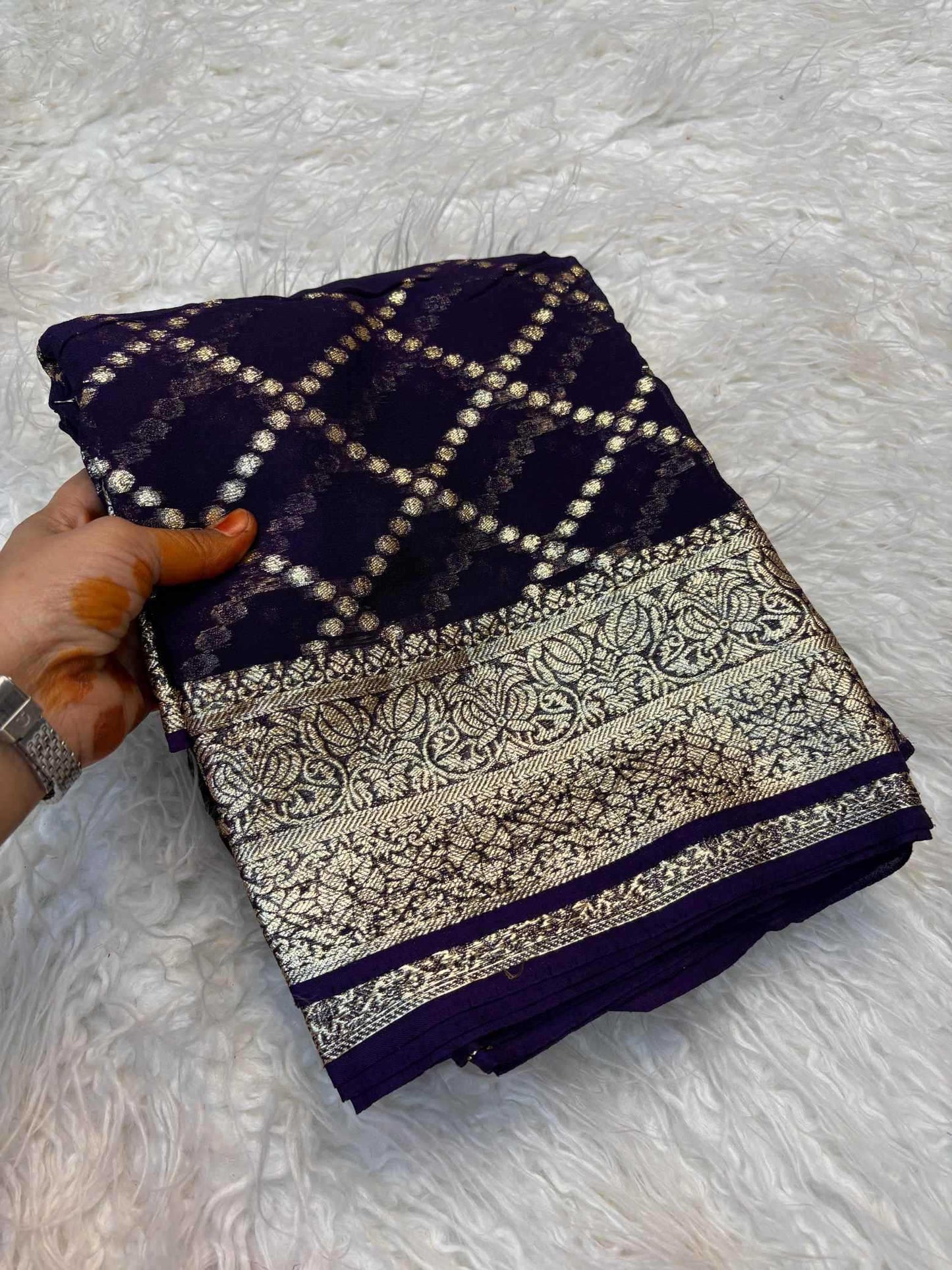 Pure Viscos Designer Saree