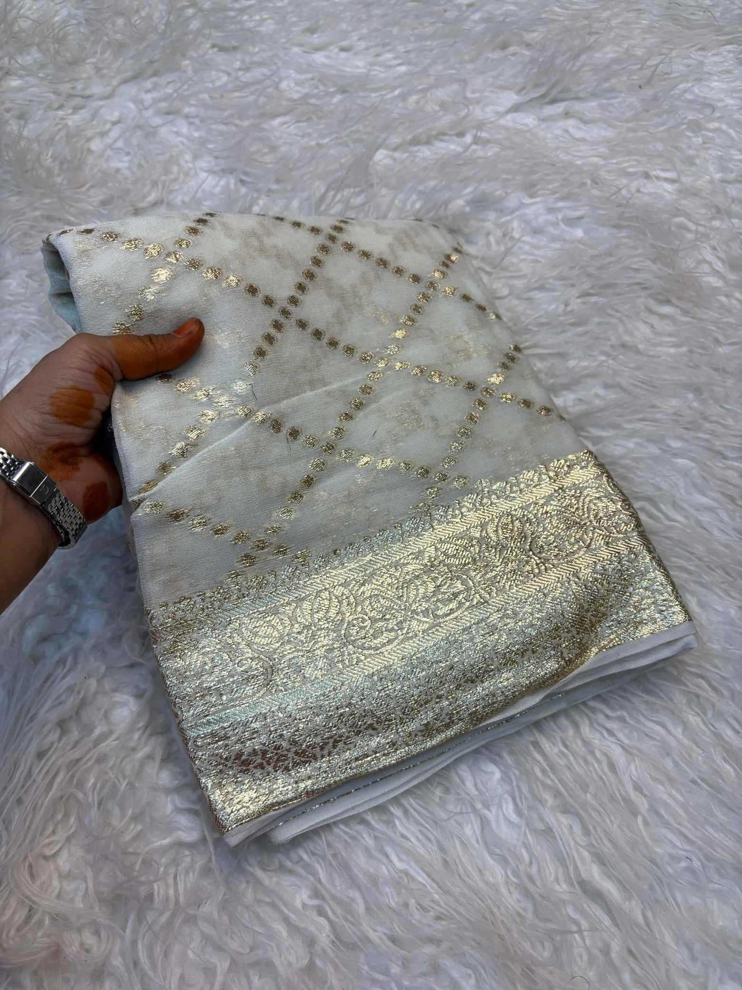 Pure Viscos Designer Saree