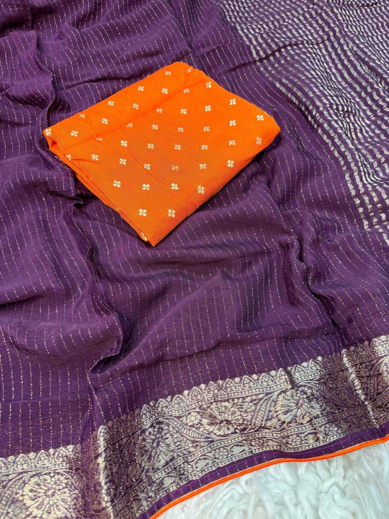 Pure Viscos Designer Saree