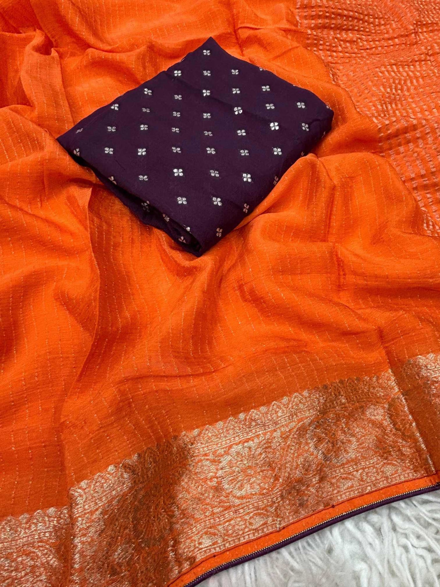 Pure Viscos Designer Saree