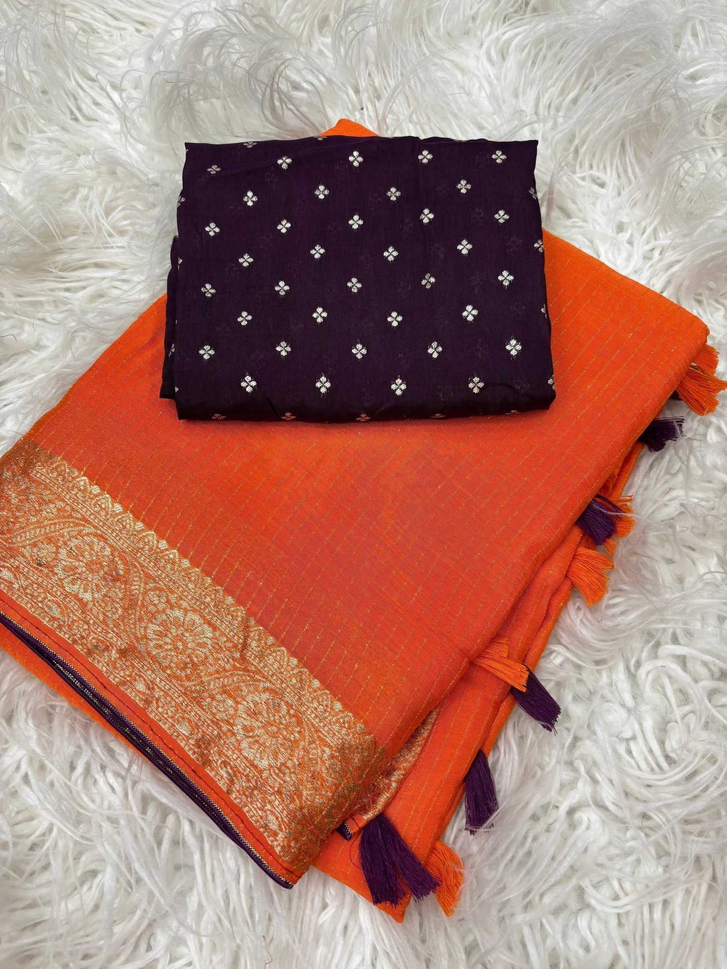 Pure Viscos Designer Saree