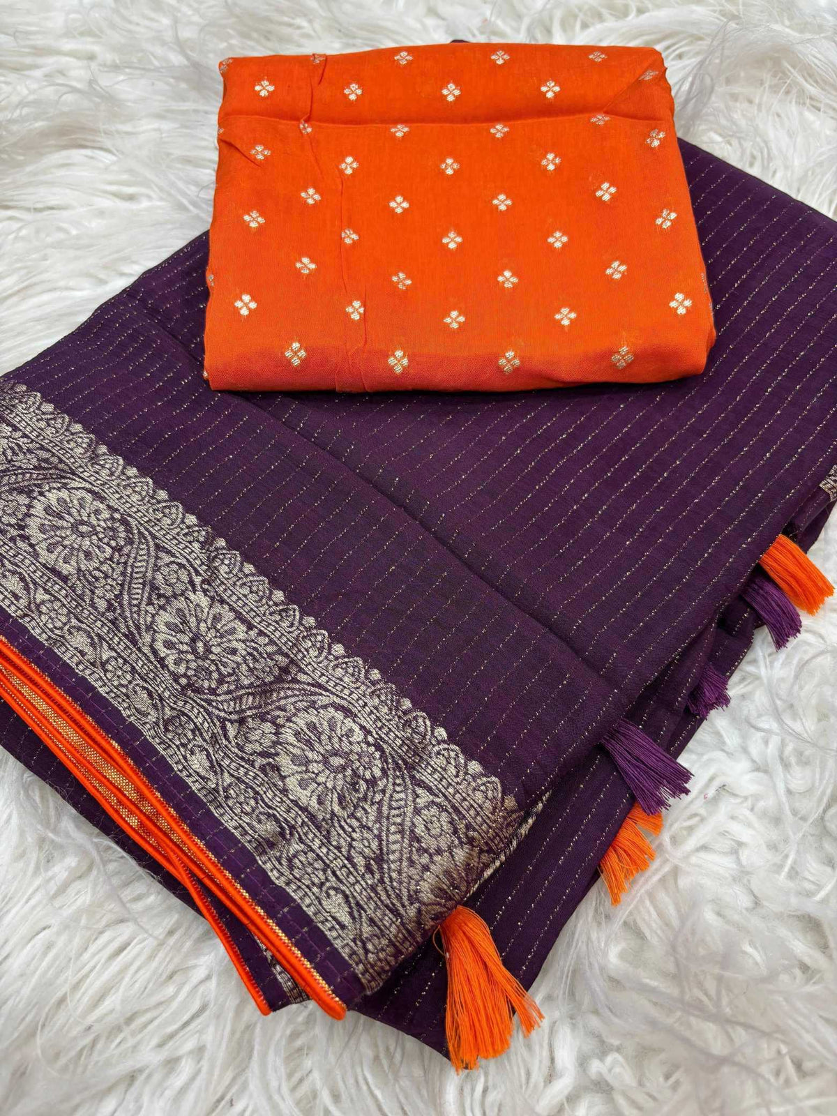 Pure Viscos Designer Saree