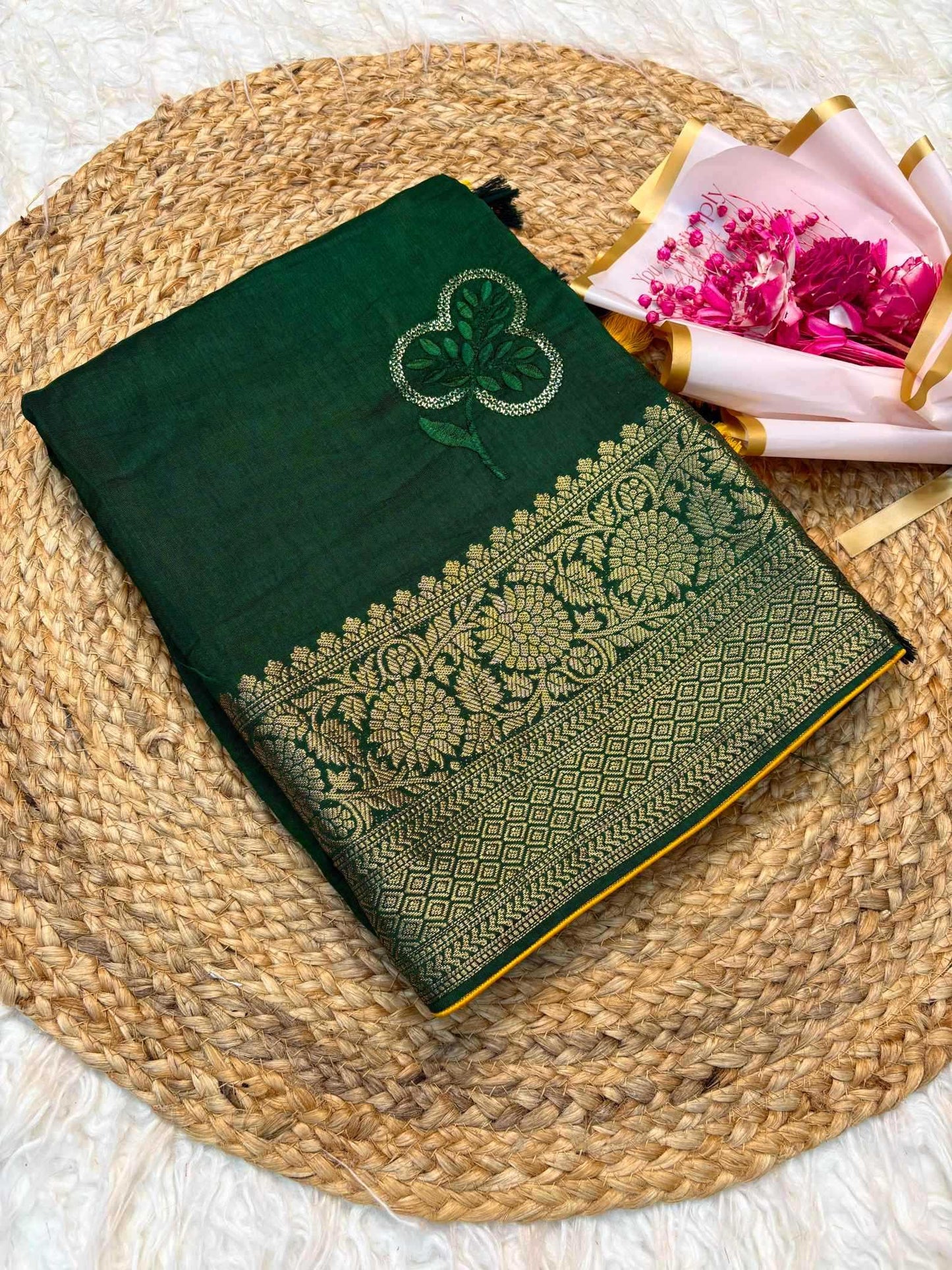 Pure Viscos Party Wear Saree
