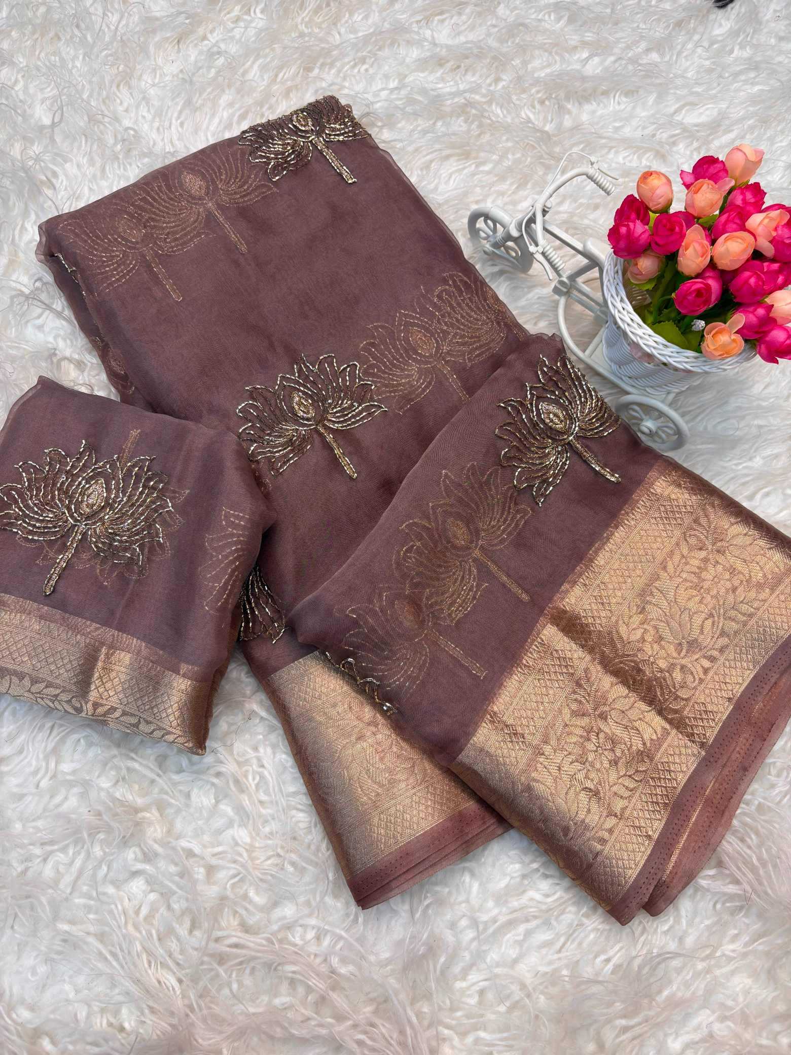 Organza Designer Saree
